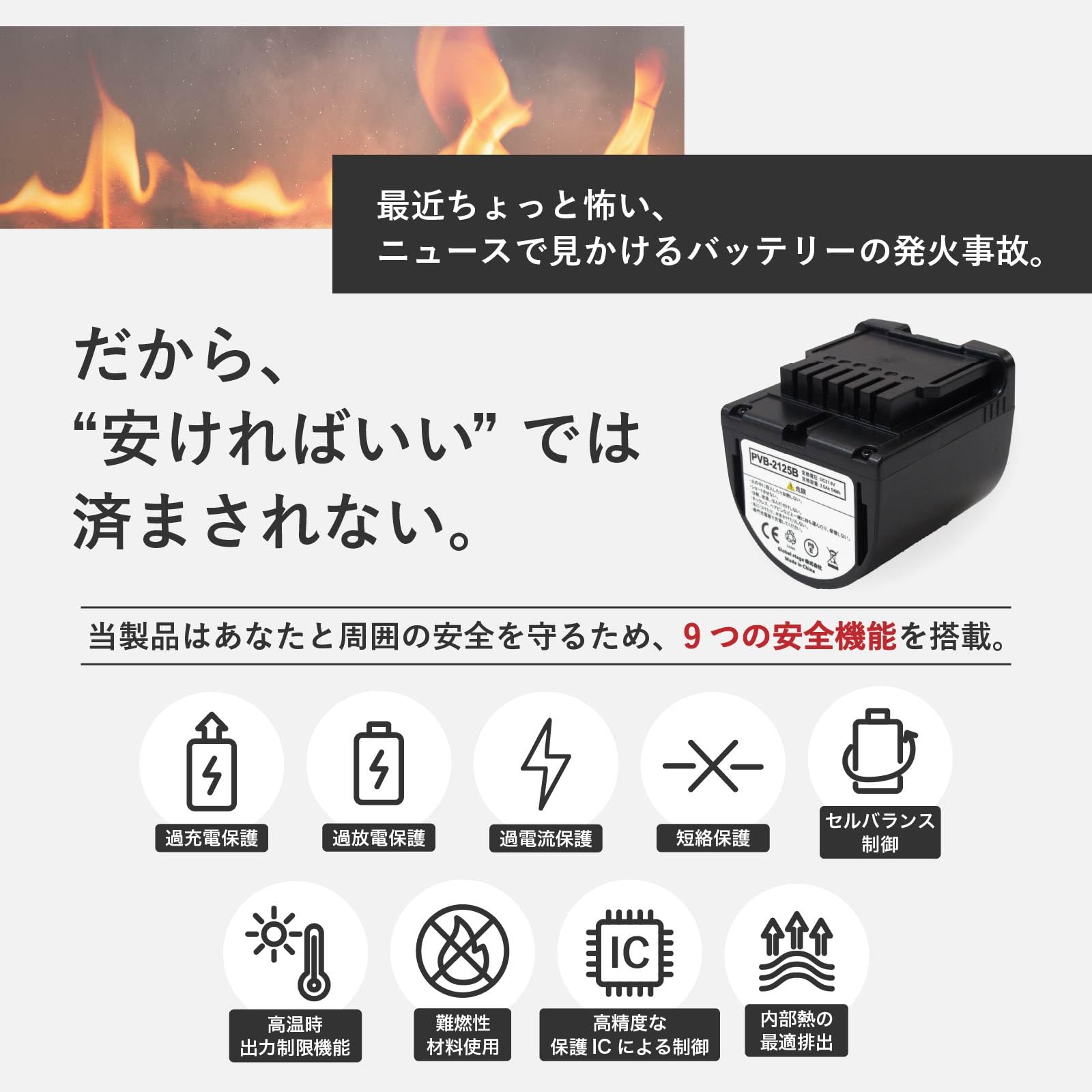 Amazon.co.jp: PV-BEH900009 互換バッテリー pvb-2125b 日立コードレス